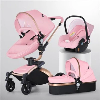 Æg form aluminium baby klapvogn